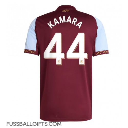 Aston Villa Boubacar Kamara #44 Fußballbekleidung Heimtrikot 2025-26 Kurzarm